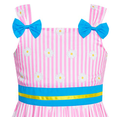 Girls Dress Easter Bunny Egg Hunt Tank Bow Tie Size 2-8 Years