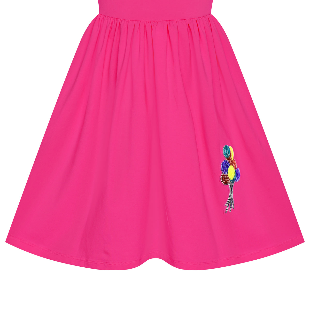 Girls Dress Deep Casual Cotton Flying Sleeve Balloon Size 3-8 Years