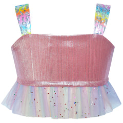 Girls Dress Mermaid Headband Princess Costume Halloween Party Size 2-8 Years