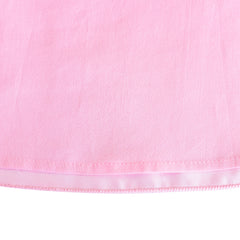 Girls Lace Dress Pink Flower Girl Long Sleeve Wedding Bridesmaid Size 6-12 Years