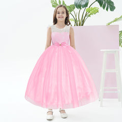 Flower Girl Dress Sleeveless Lace Sleeveless Wedding Size 6-12 Years
