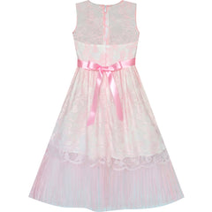 Girls Dress Blush Flapper Vintage 1920s Tassel Lace Size 6-16 Years