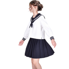 Girls Dress JK School Uniform Sailor Uniform Cosplay Costume Size 6-12 Years