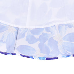 Girls Dress Blue Flower Doll Costume Surprise Party Swing Dress Size 3-8 Years