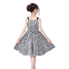 Girls Dress Leopard Doll Surprise Party Swing Dress Size 6-12 Years