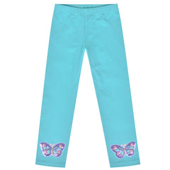 Girls Pants Leggings 2-pack Set Butterfly Lace Size 2-6 Years