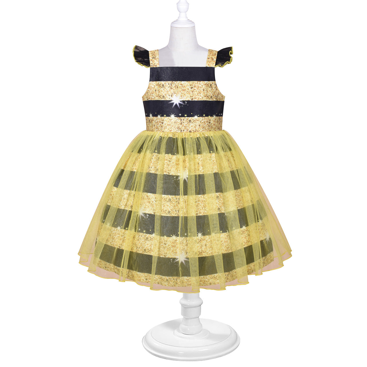 Girls Dress Queen Bee Costume Halloween Cosplay Party – Sunny Fashion