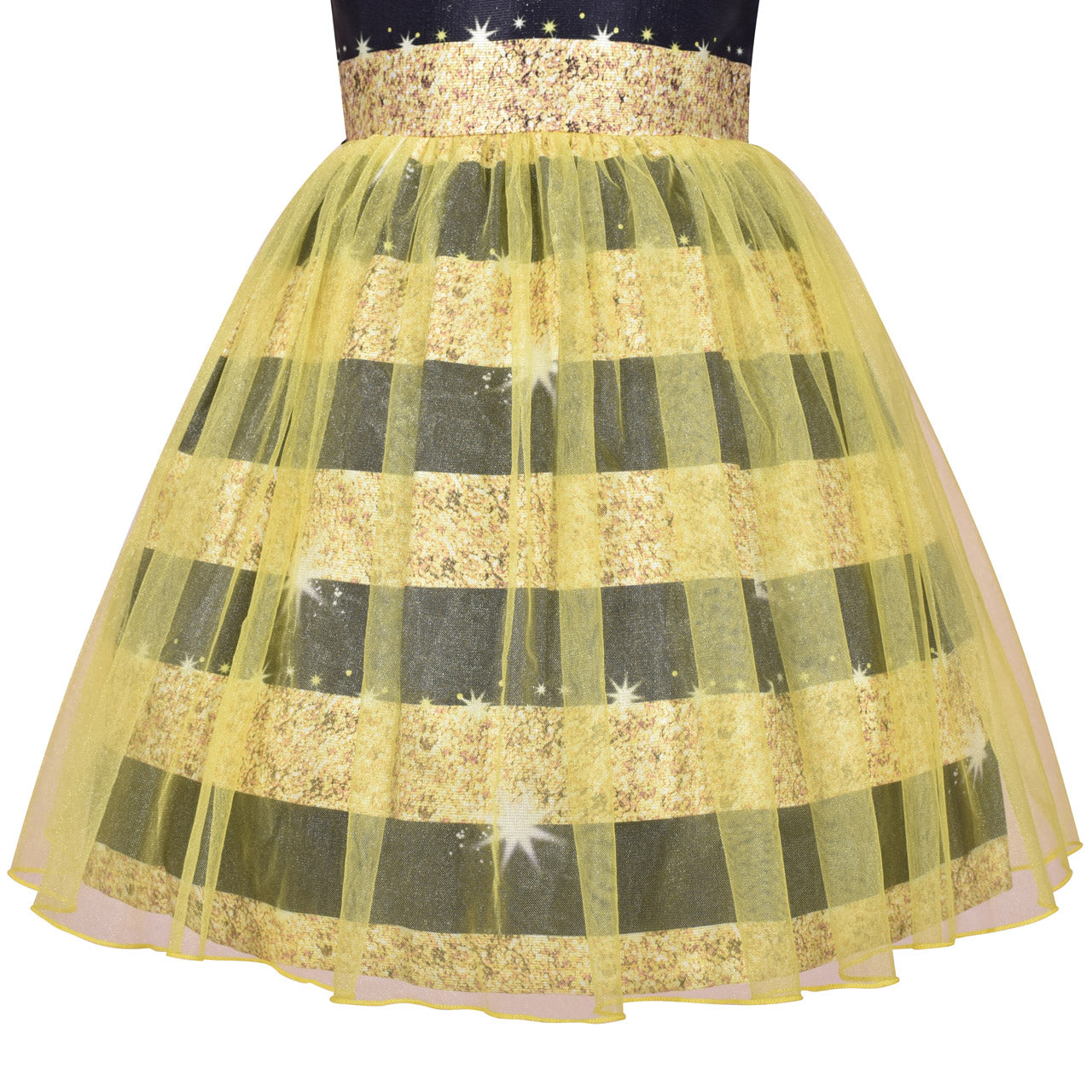 Girls Dress Queen Bee Costume Halloween Cosplay Party Size 4-8 Years