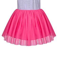 Girls Dress Butterfly Long Sleeve Pink Tulle Skirt Size 4-8 Years