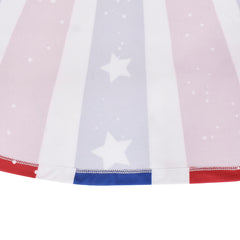 Girls Dress Independence Day Heart Stripe Letter Round Neck Size 4-8 Years