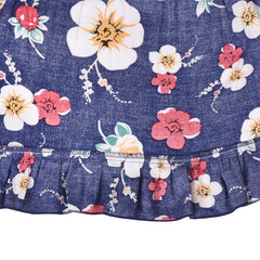 Girls Dress Hi-low Spaghetti Strap Floral Cotton Cool Beach Sundress Size 4-8 Years