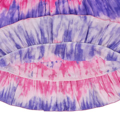 Girls Dress Tie Dye Ruffle Flare Beach Summer Bohemian Size 4-12 Years
