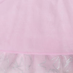 Girls Dress Cotton T Top Tulle Skirt Silver Glitter Star Short Sleeve Size 4-8 Years