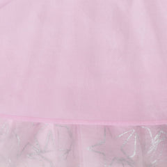 Girls Dress Cotton T Top Tulle Skirt Silver Glitter Star Short Sleeve Size 4-8 Years