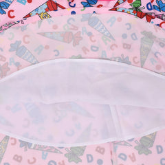 Girls Dress Back School Gift Letter School Cone Ribbon Bow Sleeveless Size 6-8 Years