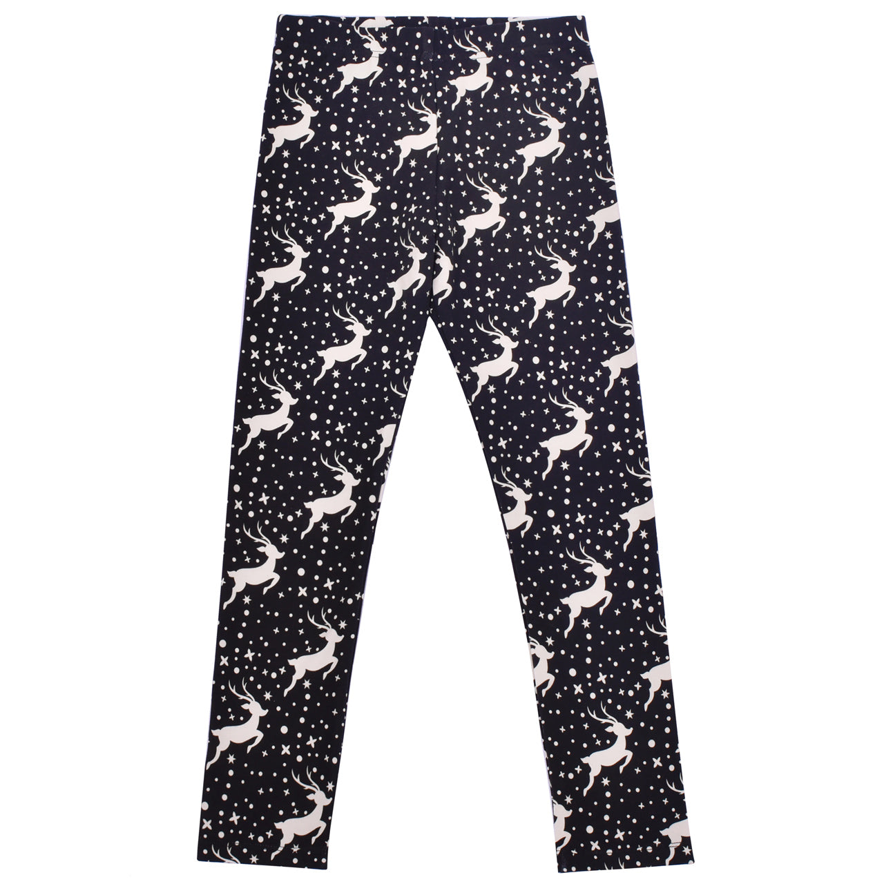 Girls Legging Christmas Pant Warm Stretch Full Length Size 2-10 Years