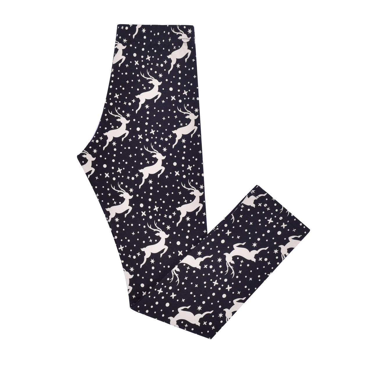 Girls Legging Christmas Pant Warm Stretch Full Length Size 2-10 Years