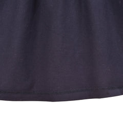 Girls Dress T-Shirt Cotton Color Contrast Piggy Pocket Short Sleeve Size 3-8 Years