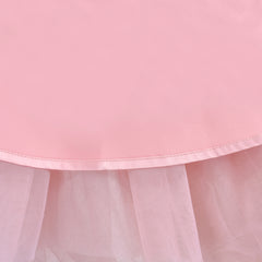 Girls Dress Pink Sequin Wedding Hi-low Tulle Skirt Tutu Flutter Sleeve Size 4-8 Years