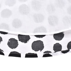 Girls Dress Dot Square Collar Lace Trim Puffy Skirt Bud Short Sleeve Size 4-12 Years