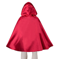 Girls Cape Christmas Halloween Fairy Tail Little Hood Red Cloak Size 4-8 Years