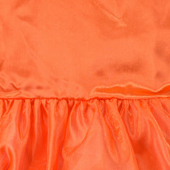 Girls Dress 2 Pieces Halloween Pumpkin Handbag Organza Puff Bud Sleeve Size 4-8 Years