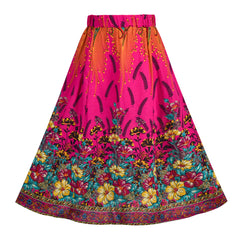 Bollywood India Girl Dress 2 Piece Floral Tassel Ethnic Size 6-12 Years