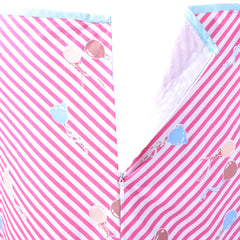 Girls Dress Vintage Retro 1950s Striped Pink Cartoon Bear Casual Size 7-14 Years