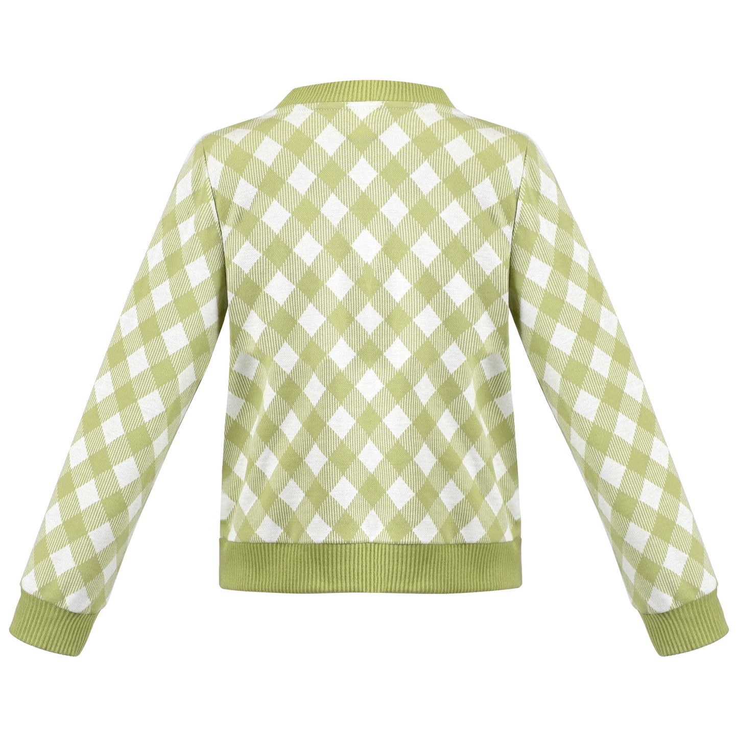 Girls Dress Plaid Flower Button Knit Long Sleeve Warm Winter Casual Size 2-10 Years