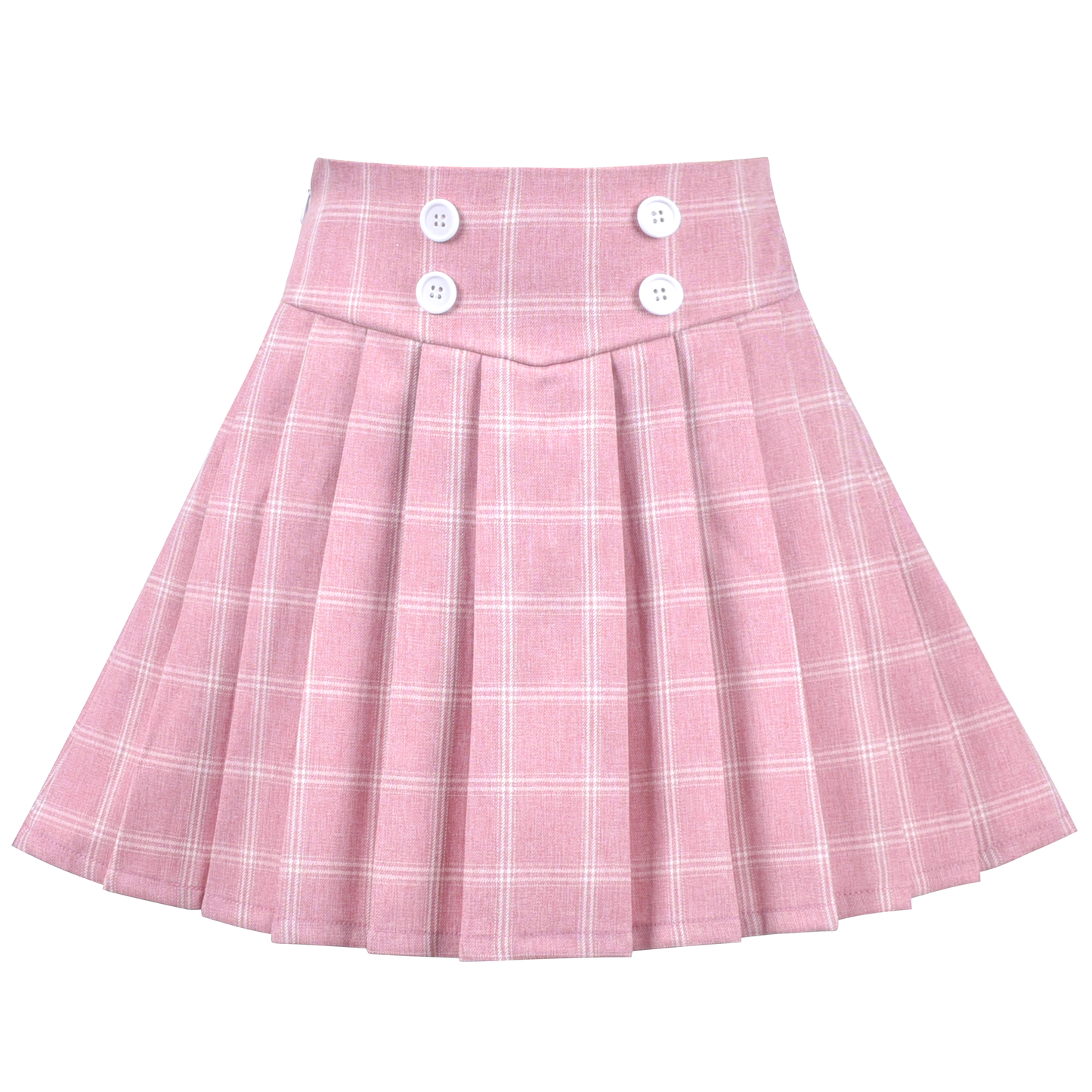 Girls Skirt Set Shirt Grid Plaid Pleated School Tennis Casual Size 4-14 Years