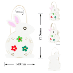 Girls Dress Easter Egg Hunting Bag Pink 3D Bunny Butterfly Easter Size 3-7 Years